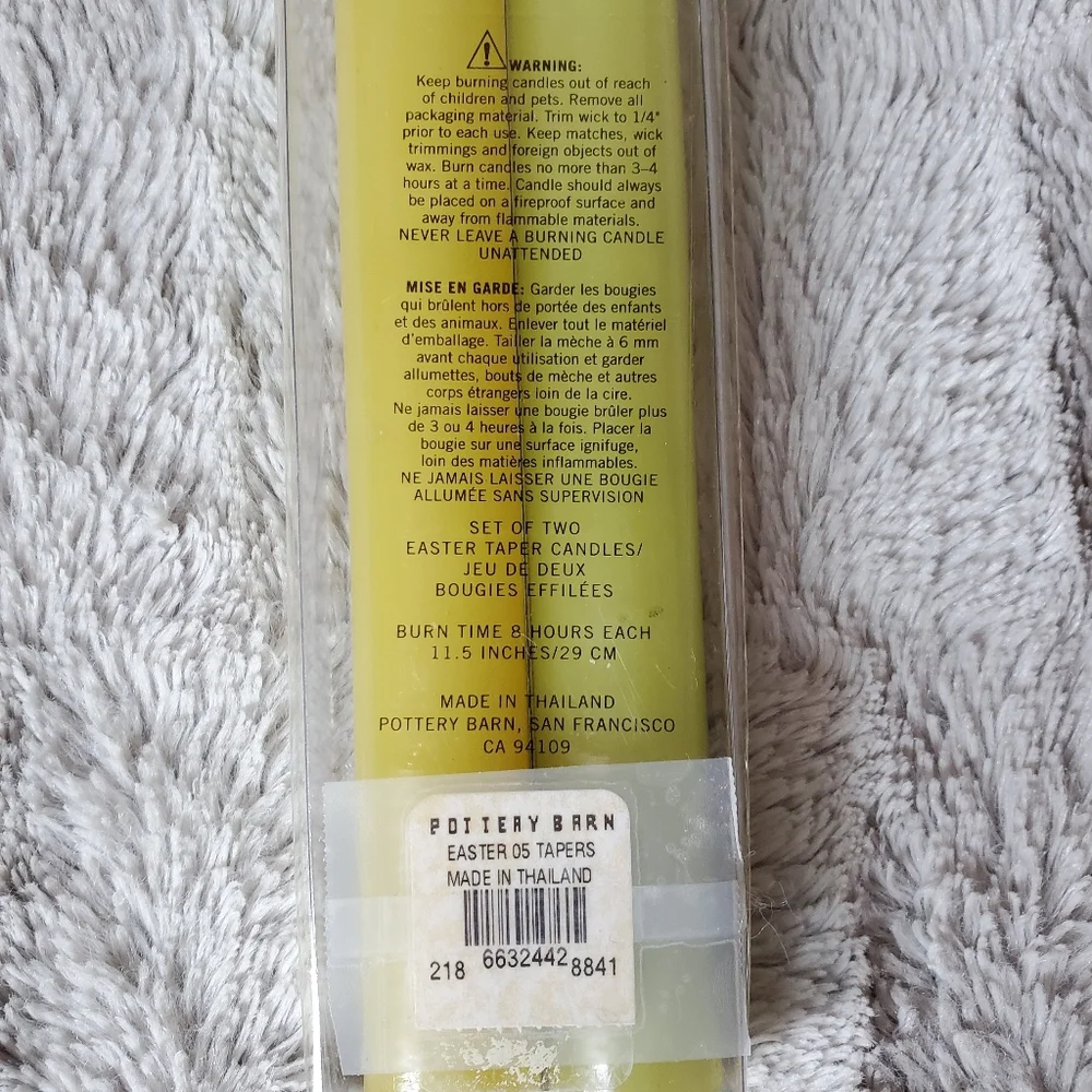 Pottery Barn Vtg Easter Taper Candles